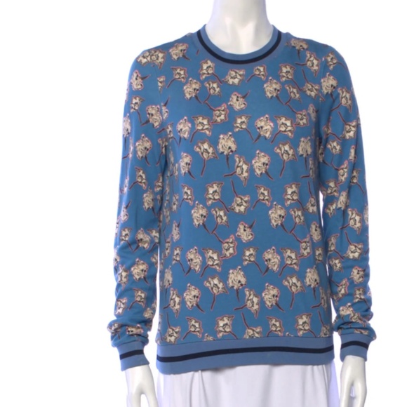 Baum und Pferdgarten Floral Print Crew Neck Sweater Sweatshirt Size Small Top - Picture 1 of 3